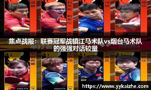 焦点战报：联赛冠军战镇江马术队vs烟台马术队的强强对话较量